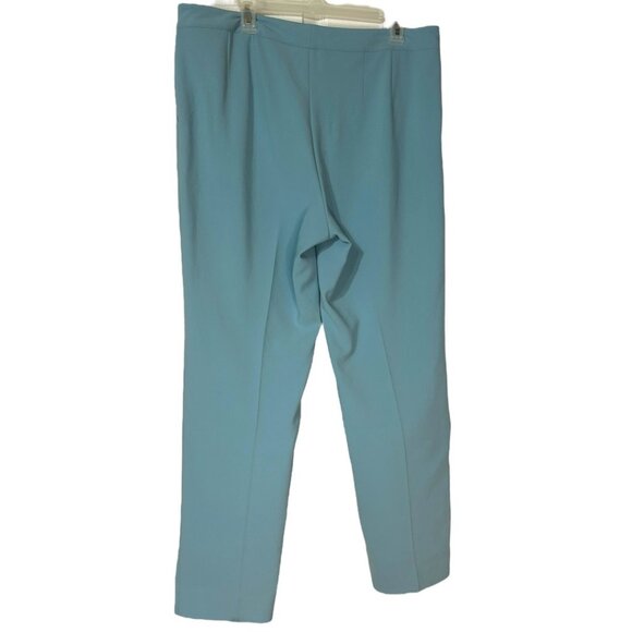 St. John Light Blue Straight-Leg Trousers Dress Pants Slacks - Women's Size 12 - Picture 2 of 6
